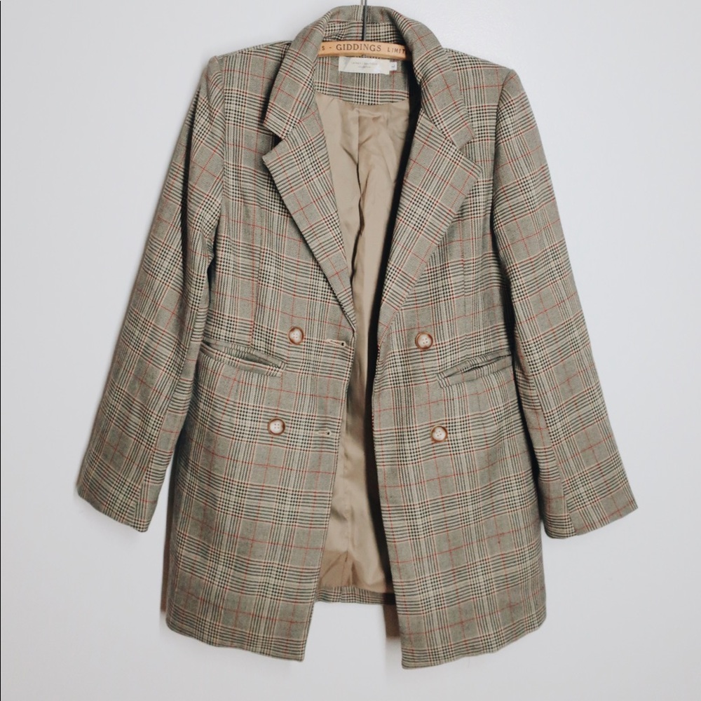 Plaid Blazer